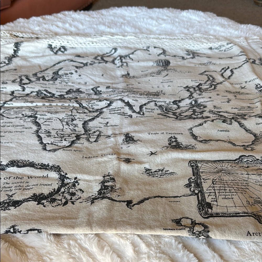 Vintage Map Print Table Cloth or Tapestry